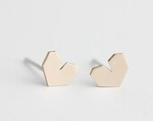 I Heart Earrings - Bronze