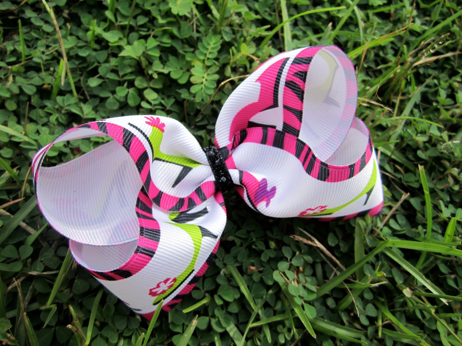 Medium 4" Hair Bow - Fashionista High Heel Shoe Boutique Bow