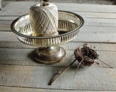 Vintage Metal Pedestal Dish