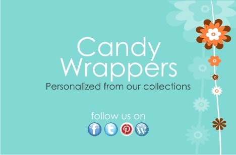 Printable Candy bar/chocolate Wrappers by the unique day - DIY File - Customized to Match Your Theme Il_170x135