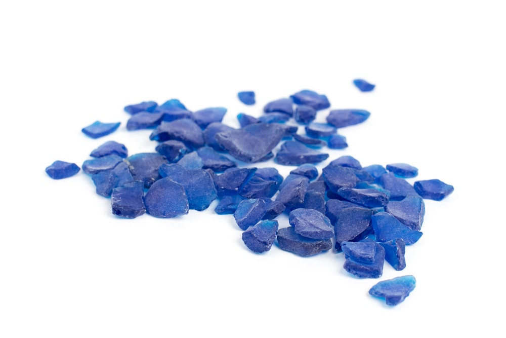 Cobalt Blue Sea Glass - Ocean Glass - PartsForYourArt