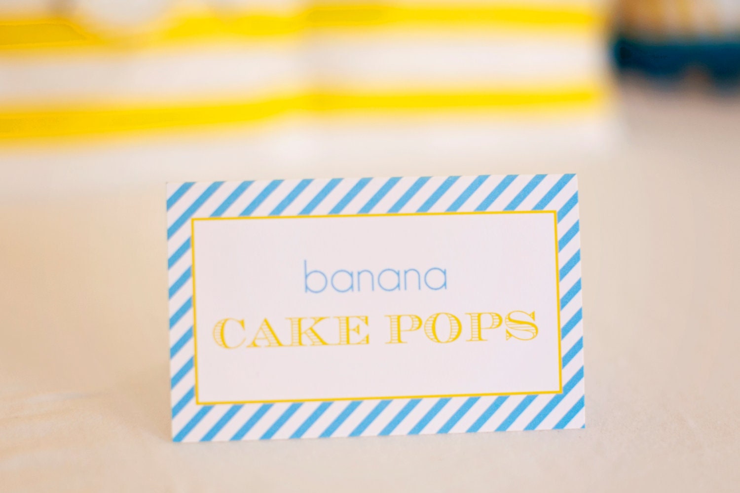 DIY Printable Food Labels/ Tents - Blue Monkey Party