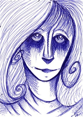 Greeting Card - Zombie Girl