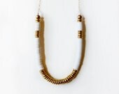 Ivory brass necklace