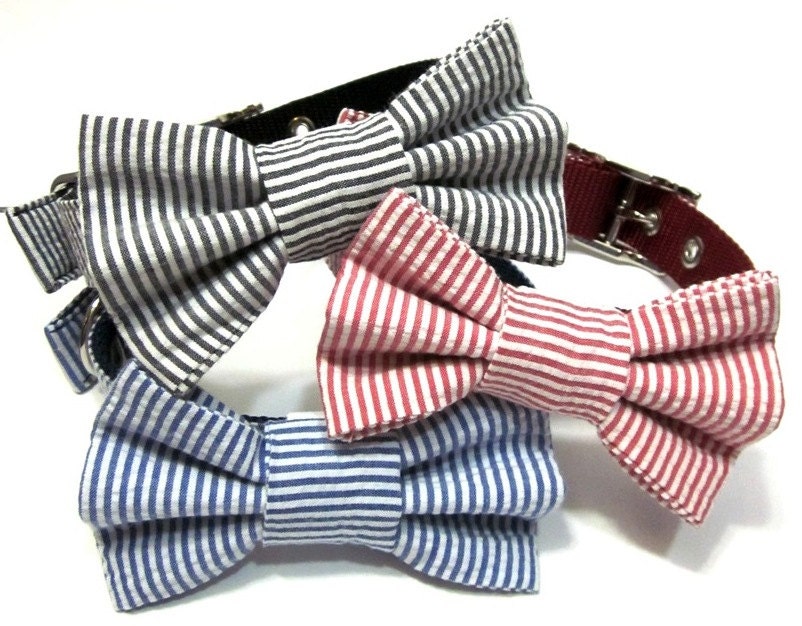 Dog Collar Bow - Bowtie - Bow Tie Attachment - CHOOSE YOUR STYLE