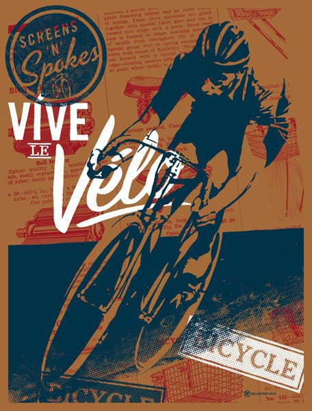 Vive le Velo 2010 Bicycle Art Print