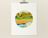 LOMO Shooter No.1 / Abstract Art Print, Modern Landscape, Fine Art Poster, Colorful Art Print, Digital Print, Giclee, Wall Art
