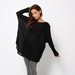 Winter women black tunic, one size fits all