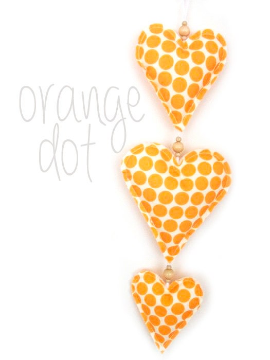 Love--Mini Mobile in Orange Dot (ready to ship)