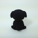 Labrador Retriever Amigurumi Dog Crochet Dog Stuffed Animal Black Lab Retriever / Made to Order