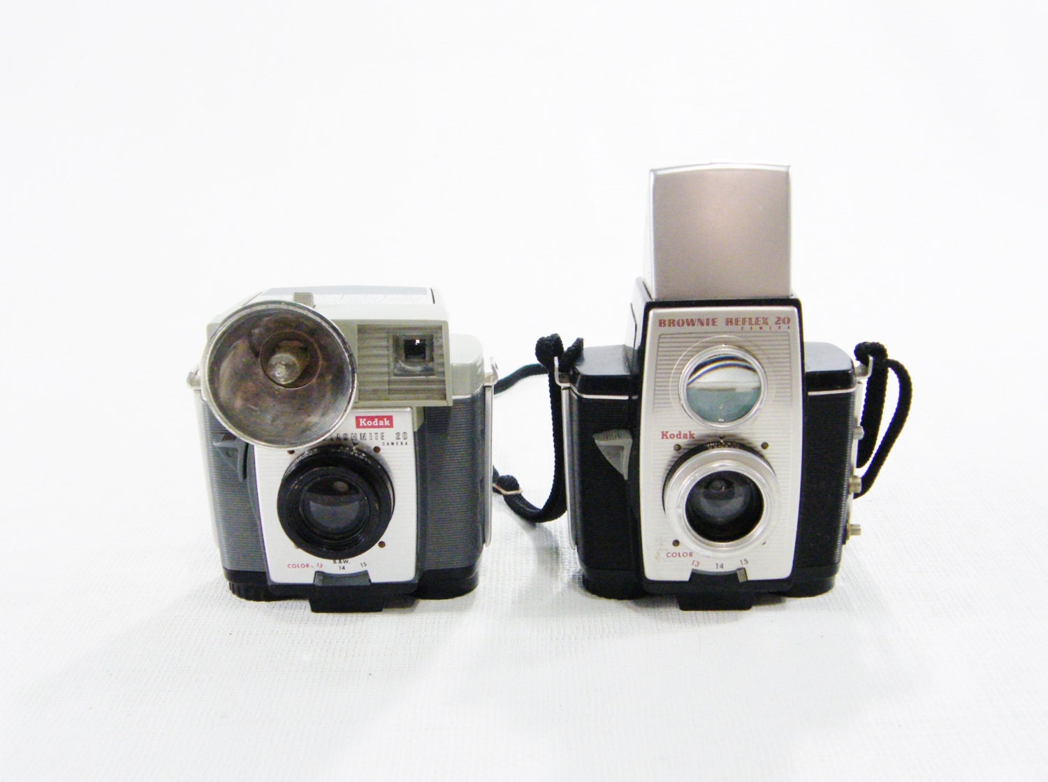 pair Vintage Snapshot Cameras