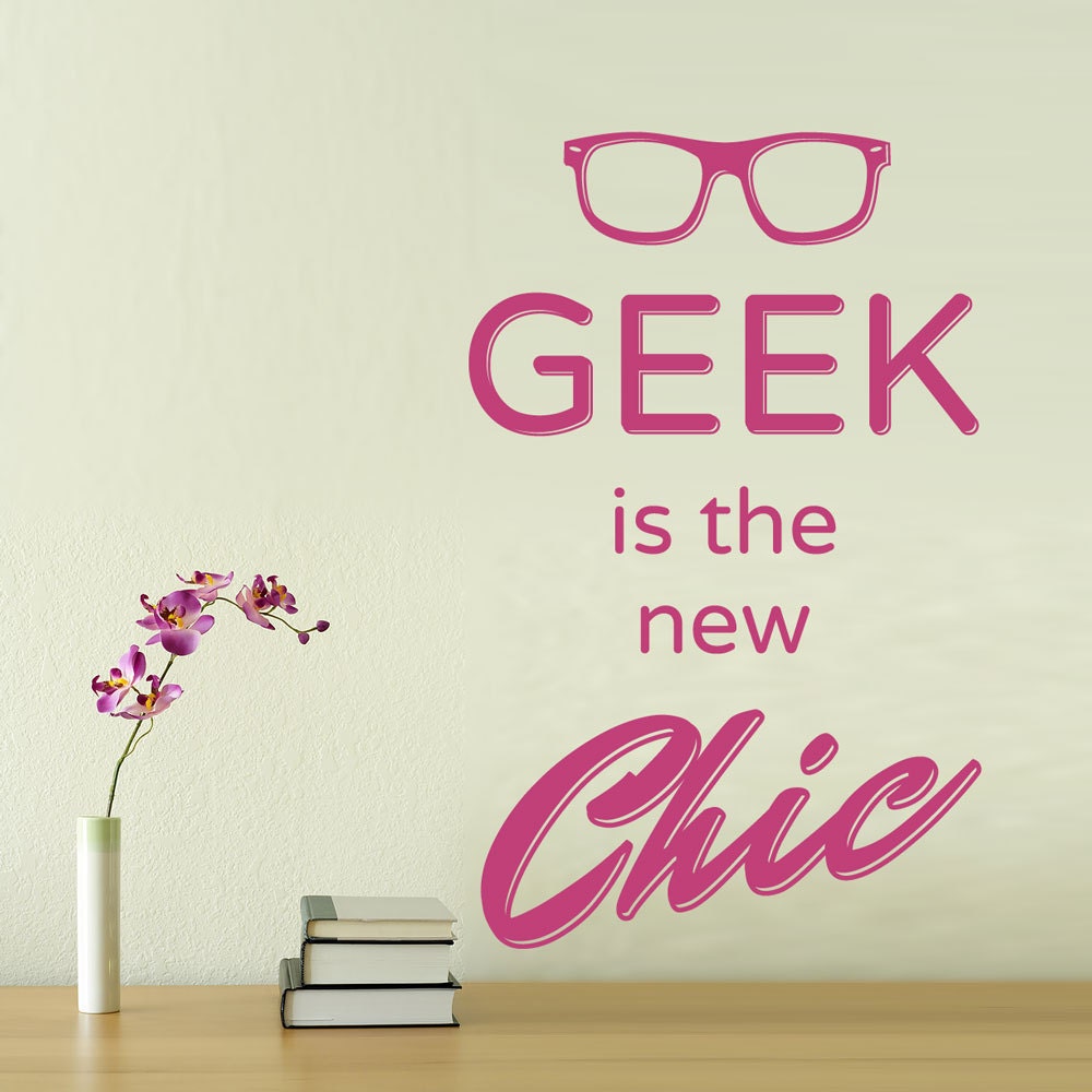 Vinyl Wall Decal - Geek Chic - small