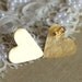 Gold stud heart earrings plated real gold - elegant 14k gold matte coated post earrings