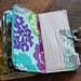 Miss Money Bags 6 Envelope Wallet Aloha Aqua