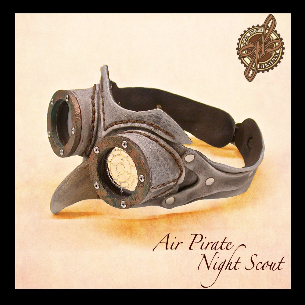 Air Pirate "Night Scout" steampunk costume goggles