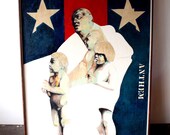 Vintage 1970s Oil painting Anthem by G. Troel