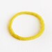 Neon yellow bangle bracelet. Bead woven rope stack bracelet, minimalist style tiny seed beads Trendy  jewelry