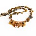 Earthy brown beaded necklace seed beads  jewelry. Fall/ Autumn fashion. One of kind Unique gift idea