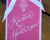 Calligraphy for Place Cards/Escort Cards-Flourished Anna Font