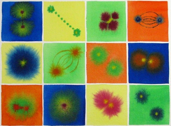 Cell Division 25 - Original Watercolor Painting