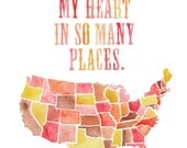 Left My Heart Print