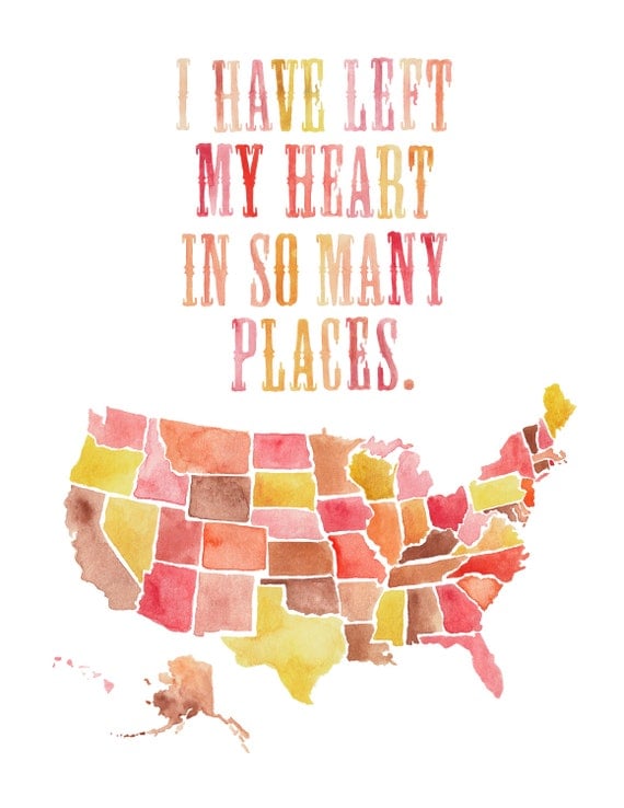 Left My Heart Print