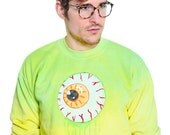 Customizable Jeepers Creepers Eyeball Sweatshirt with glow in the dark slime