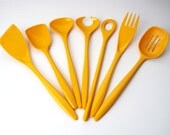 Rosti Denmark Melamine Cooking, Serving Utensils in Yellow