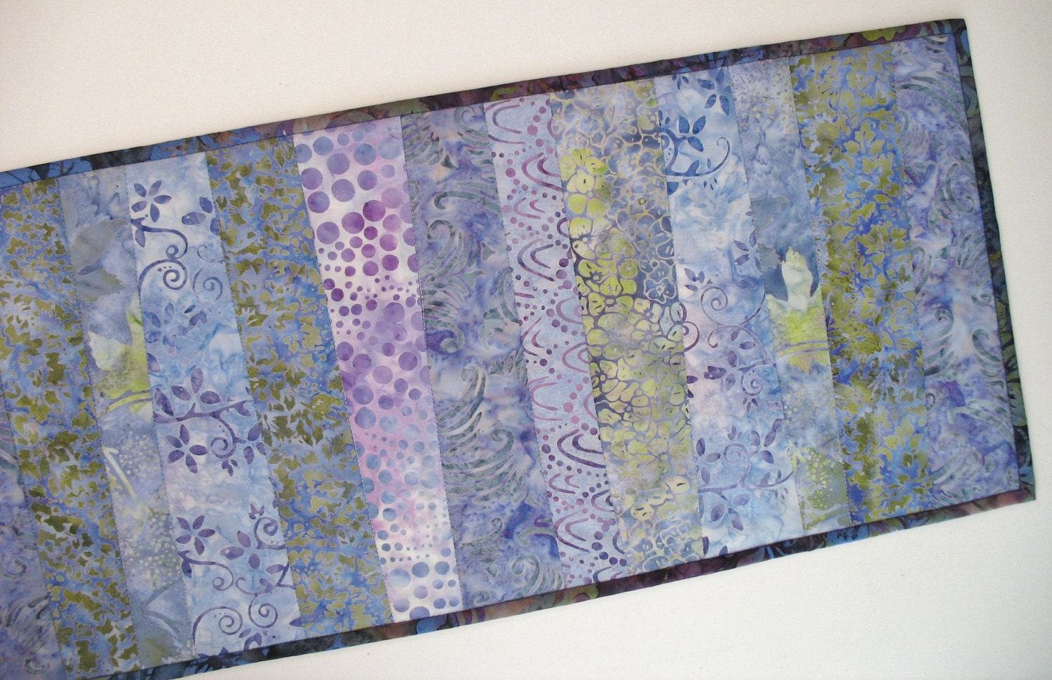 Batik Table Runner Stick Style - PicketFenceFabric