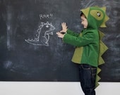 Kids Coat: Cheeky Green Dinosaur