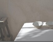Two bowls and a chair,  8X10 inches