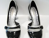 Black mary jane shoe size 81/2 1990s