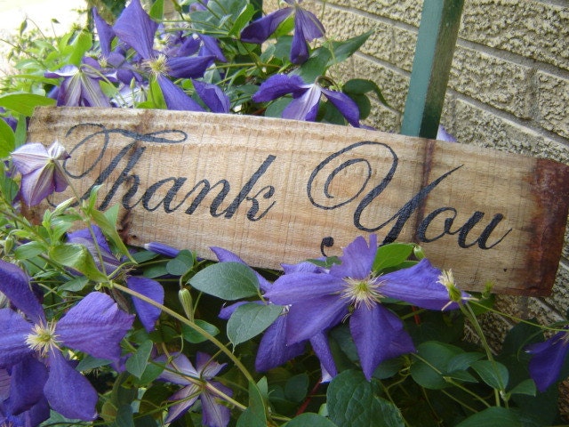 Wedding prop Thank You, Muchas Gracias, Merci Old wooden barrel boards