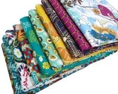 INDIE - Art Gallery Fabrics - FAT QUARTER Bundle - Midnight Temple 10 pcs