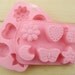 6-Assorted Moon Star Butterfly Flexible Silicone Mold/Mould For Handmade Soap Candle Candy Chocolate Jewelry Jelly Cake Fimo Resin Crafts