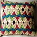 Pillow Cushion Neon Geometric Pink Green Accent cover - 20 x 20 inches (50cm)