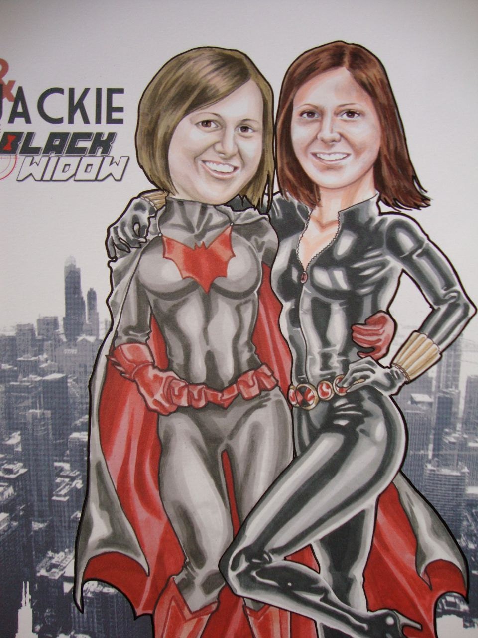 Same Sex Superhero Couple Wedding Custom Portrait Comic Book Cover