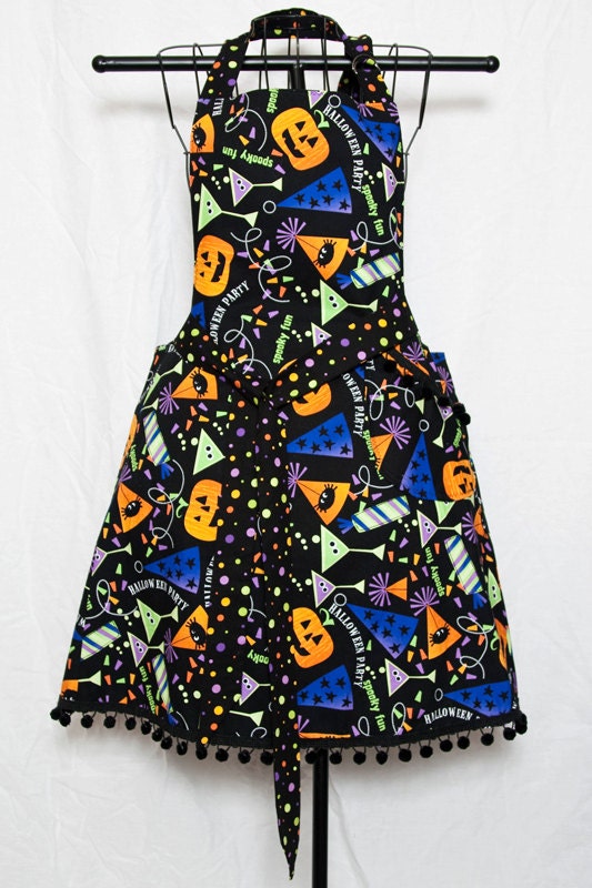 fun Halloween full party apron