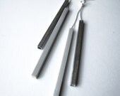 Metal and Concrete Icicles Earrings