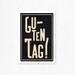 Guten Tag Black. Illustration print 8.27 x 11.70 (A4).German. Deutsch.