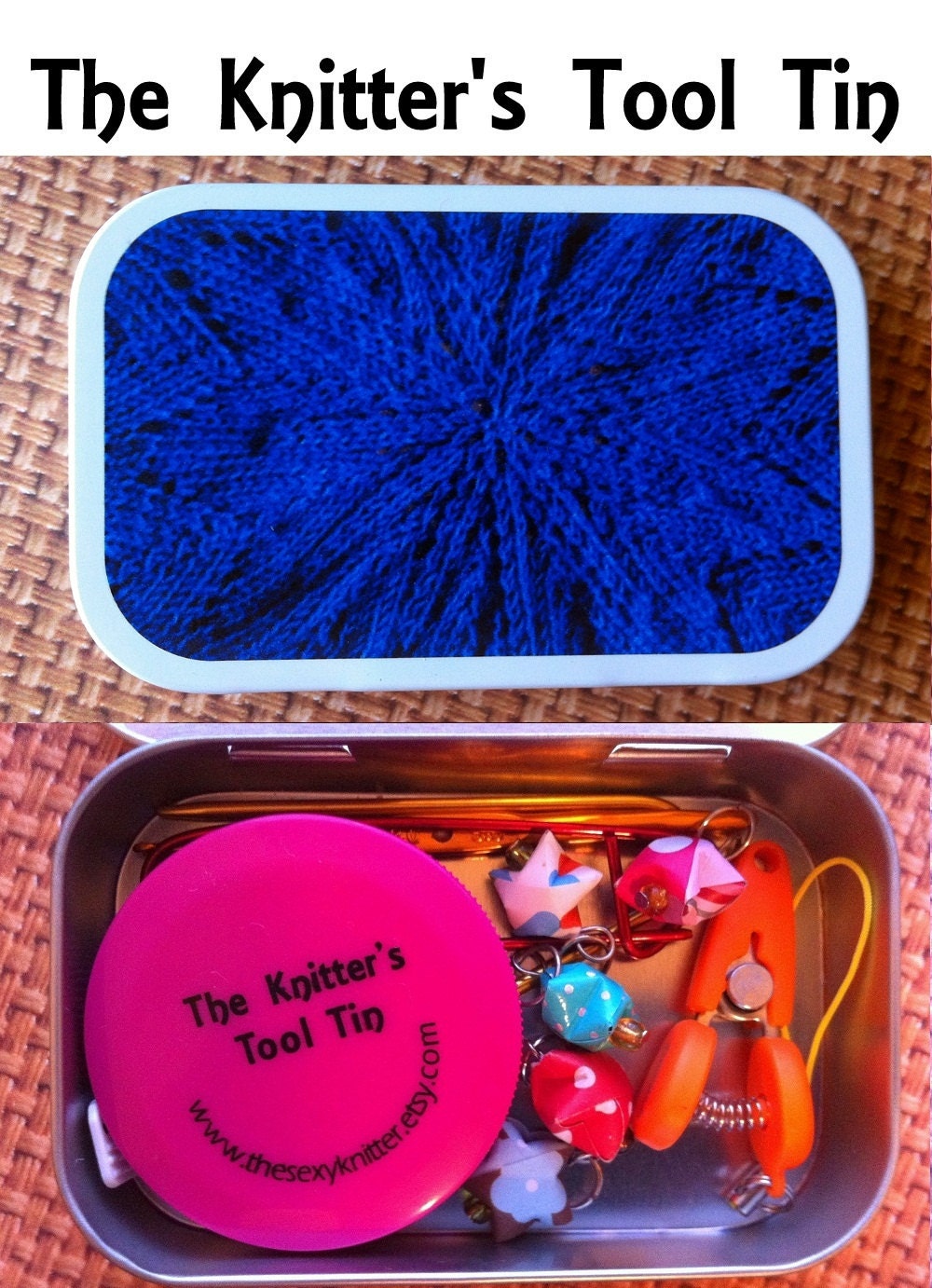 Blue Star Lace: The Knitter's Altoid Tool Tin for your Knitting Project Bag