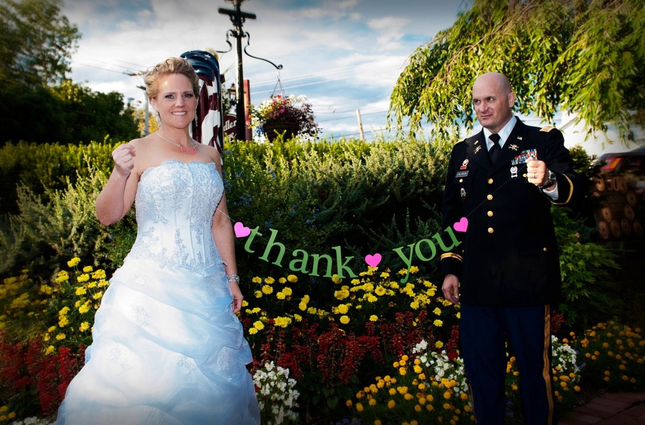 2 Banners.  SHIPS PRIORITY.  thank you AND mr & mrs.  Wedding Decorations.  Photo Prop.