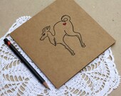 Natural Brown Deer Card