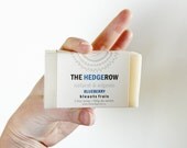 blueberry natural ORGANIC soap - organic essential oils (natural mimic) - 1 handmade bar of soap