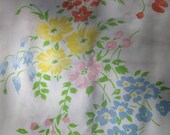 Silver Bells and Cockle Shells Vintage Full Flat Sheet