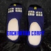 TARDIS Slipper- hand knitted and inspired by Dr who