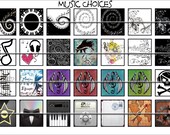 MUSIC Scrabble Necklace Pendant Charm Necklace You Decide