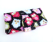Sleepy Owl- Long Clutch Wallet