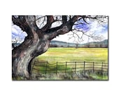 English Countryside Postcard Art Print 6x4"