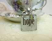 Project Hope Glass Tile Pendant Necklace  (Project Hope 2013)